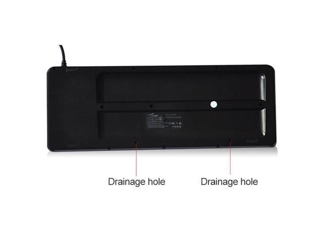 DS-8800 USB Interface Prevent Water Splashing Laser Engraving Character One-piece Wired Touchpad Keyboard, Length: 1.5m