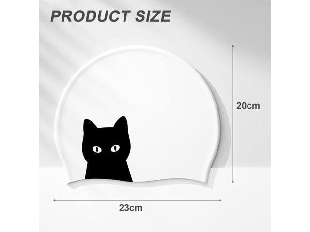 Hy08 Cute Cartoon Print Silicone Swimming Cap, Spec: Cavaliers cat Cavaliers cat
