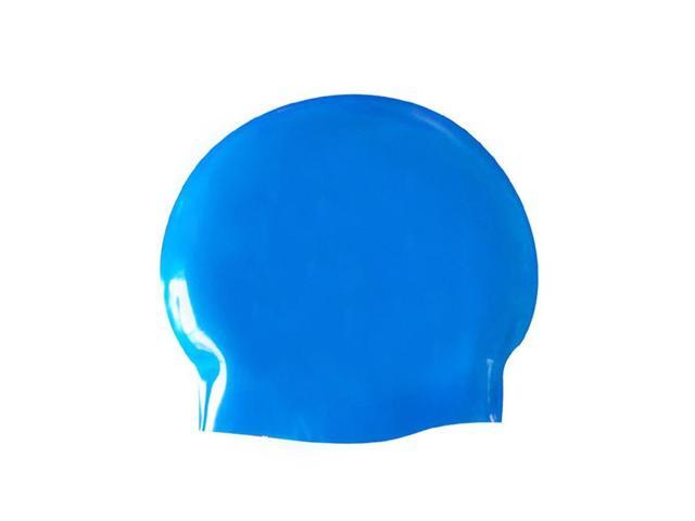 Glossy Seamless Pure Silicone High Elasticity Professional Swimming Cap Glossy Seamless (Red) (Red)