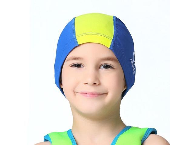 1101 Middle Age Children Deepen Summer Sun Protection Swimming Caps 1101 (Pink) (Pink)