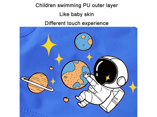 2 PCS Cute Cartoon High Elastic Children PU Waterproof Swimming Cap PU Swimming Cap (Elf) (Elf)