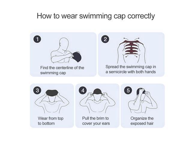 Glossy Seamless Pure Silicone High Elasticity Professional Swimming Cap Glossy Seamless (Red) (Red)
