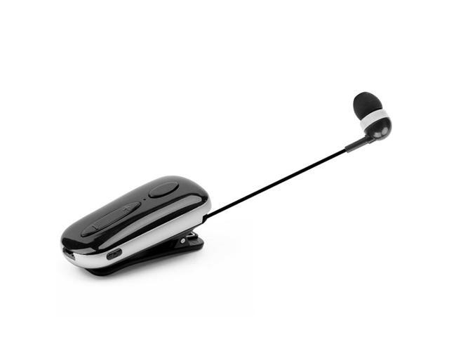 K36 Stereo Wireless Bluetooth Headset Calls Remind Vibration Wear Clip Driver Auriculares Earphone(Black) (Black)