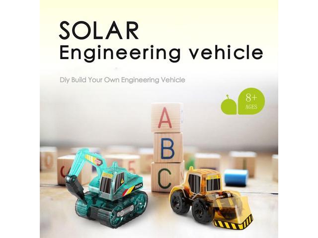 DIY Solar Toys Assembled Engineering Vehicle Model Educational Toy Engineering Vehicle (Random Type Delivery)