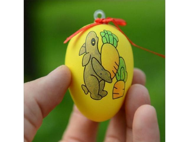 4 PCS Handmade Cartoon Painted Easter Eggs Children''s Educational Toys, Random Pattern and Color, Size:4 PCS Painted Easter Eggs