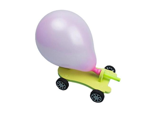 3 PCS DIY Balloon Recoil Car Creative Scientific Children Educational Reaction Car