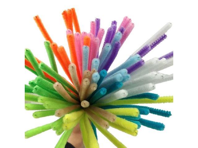 100 PCS Plush Stick Children Educational Toys Handmade Materials, Random Color Delivery