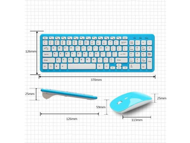 MLD-568 Office Gaming Mute Wireless Mouse Keyboard Set MLD-568 White (White)
