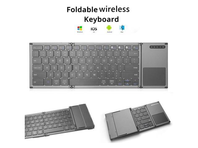 B066S Multi-function Ultra-thin Mini Wireless Three Fold Bluetooth Keyboard