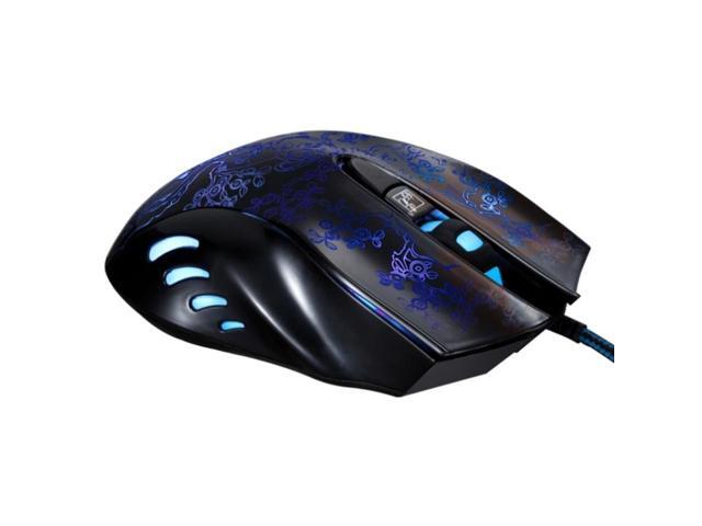 Chasing Leopard 169 USB 2400DPI Four-speed Adjustable LED Backlight Wired Optical E-sport Gaming Mouse with Counter Weight, Length: 1.45m (Black)