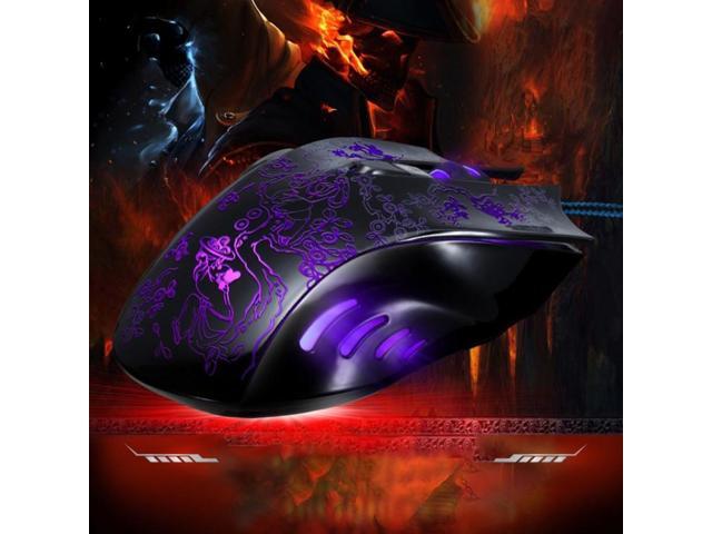 Chasing Leopard 169 USB 2400DPI Four-speed Adjustable LED Backlight Wired Optical E-sport Gaming Mouse with Counter Weight, Length: 1.45m (Black)