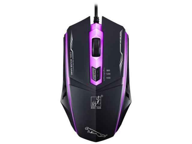 199 USB 1600DPI Three-speed Adjustable LED Backlight Wired Optical Gaming Mouse, Length: 1.3m (White)