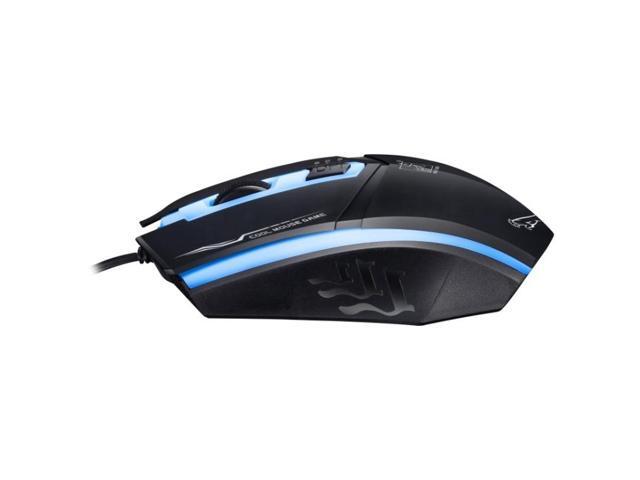 199 USB 1600DPI Three-speed Adjustable LED Backlight Wired Optical Gaming Mouse, Length: 1.3m (White)