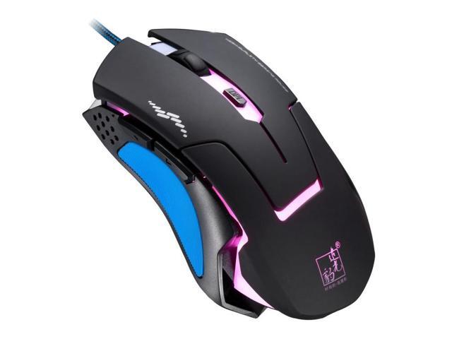 Chasing Leopard T7 USB 6-keys 2400DPI Three-speed Adjustable Backlight Wired Optical Gaming Mouse Built-in Counter Weight, Length: 1.8m