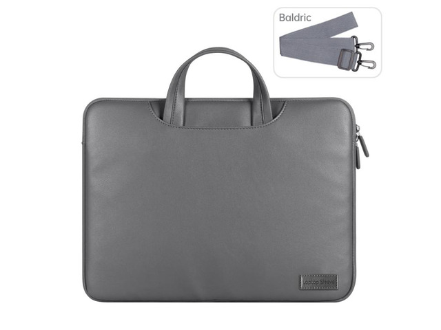 Waterproof PU Laptop Bag Inner Bag, Size:13 / 14 inch 13 / 14 inch (Grey)
