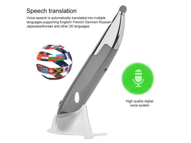 PR-06S 4-keys Smart Wireless Optical Mouse with Stylus Pen Function, Support Voice Operation / Translation (Red)