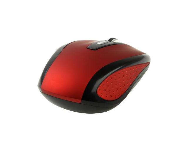 2.4 GHz 800~1600 DPI Wireless 6D Optical Mouse with USB Mini Receiver, Plug and Play, Working Distance up to 10 Meters (Red)