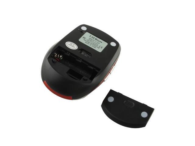 2.4 GHz 800~1600 DPI Wireless 6D Optical Mouse with USB Mini Receiver, Plug and Play, Working Distance up to 10 Meters (Red)