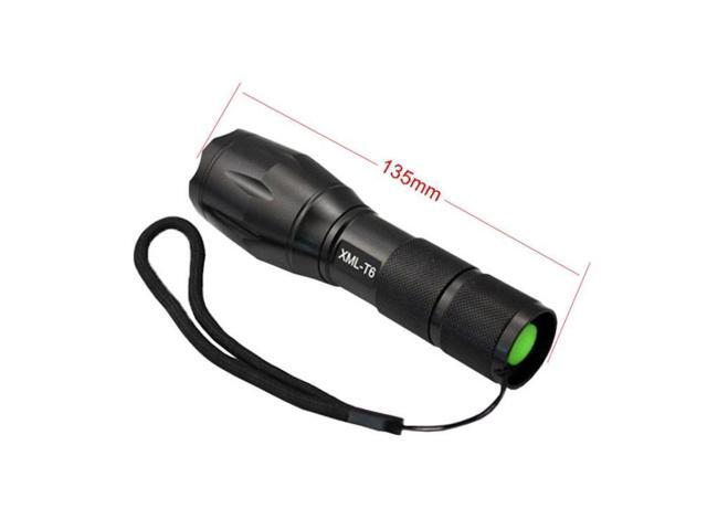 LT-XD 1 x XML-T6 White Light LED Flashlight, 1800 LM 5-Modes(Black)