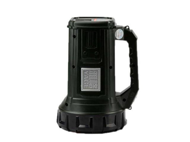 YAGE 5701 10W LED Strong Light Long-Range Searchlight Outdoor Lighting Rechargeable Flashlight, CN Plug (Ink Green)
