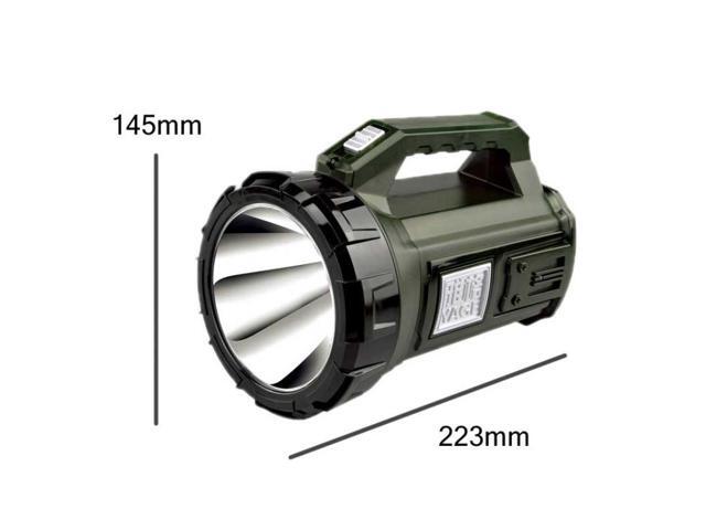 YAGE 5701 10W LED Strong Light Long-Range Searchlight Outdoor Lighting Rechargeable Flashlight, CN Plug (Ink Green)