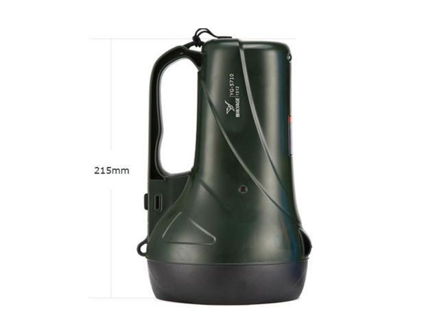 YAGE YG-5710 5W LED Waterproof Glare Flashlight Outdoor Rechargeable Lighting Portable Lamp, CN Plug (ArmyGreen)