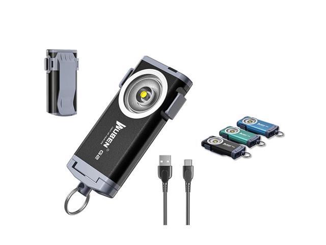WUBEN G2 Strong Light LED Flashlight USB Outdoor Campers And Household Super Bright Key Chain Light, Size:WUBEN G2 Black (Black)