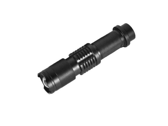 LT-HX XM-L T6 5-Modes White Light LED Flashlight, 2200 LM Mini Telescopic (Black)