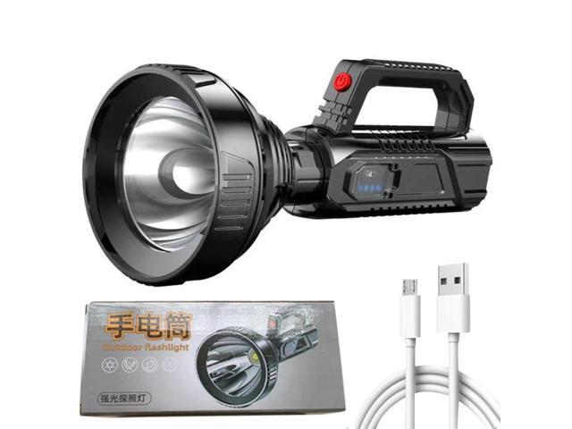 HK788 Strong Handheld Flashlight USB Rechargeable Outdoor Searchlight