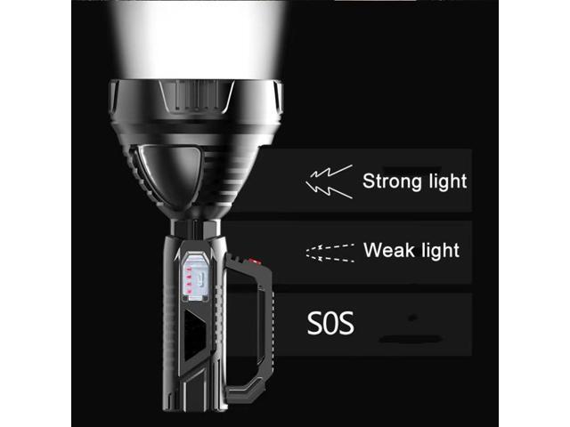HK788 Strong Handheld Flashlight USB Rechargeable Outdoor Searchlight