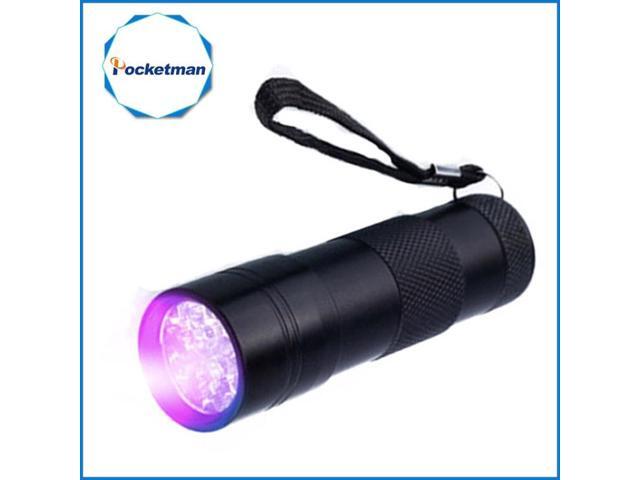 5 PCS 9 LEDs 395NM Mini UV Flashlight Fluorescent Agent Detection Pen Security Light