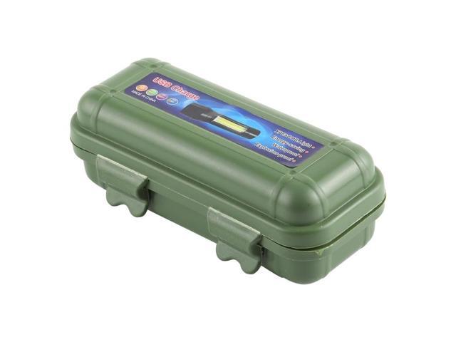 A1 USB Charging Waterproof Fixed Focus XPE + COB Flashlight with 3-Modes & Storage Box