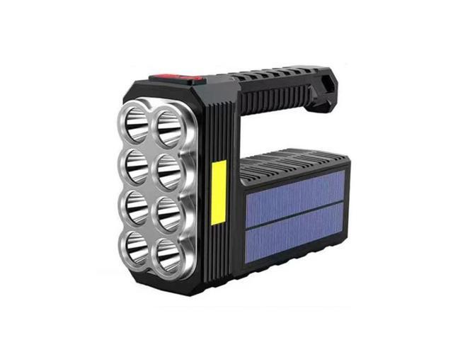 Solar Charging Super Bright Waterproof 8 LED Camping Flashlight Lamp Solar Charging