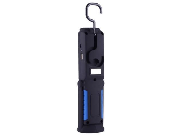 PR5W-1 5W COB+1W F8 IP43 Waterproof White Light LED Torch Work Light, 400 LM Multi-function USB Charging Portable Emergency Work Stand Light with...