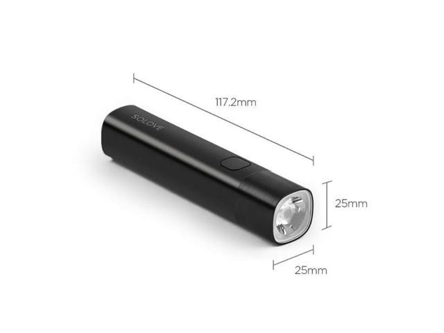 Original Xiaomi Youpin SOLOVE LED Flashlight 3000mAh USB Multi-function Portable Lighting (White)