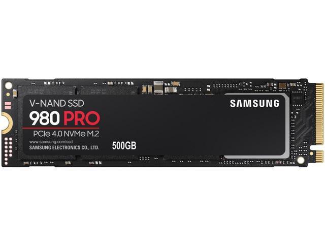 SAMSUNG 980 PRO M.2 2280 500GB PCI-Express Gen 4.0 x4, NVMe 1.3c Samsung V-NAND Internal Solid State Drive (SSD) MZ-V8P500B/AM, MZ-V8P500BW