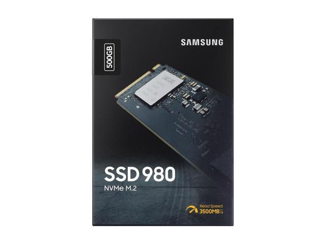 SAMSUNG 980 M.2 2280 500GB PCI-Express 3.0 x4, NVMe 1.4 V-NAND MLC Internal Solid State Drive (SSD) MZ-V8V500B/AM, MZ-V8V500BW