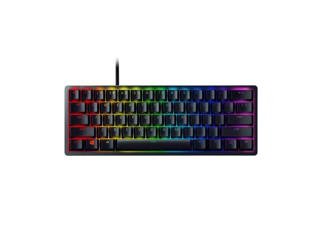 Razer Huntsman Mini 60% Gaming Keyboard - Linear Optical Switches, Chroma RGB Lighting, PBT Keycaps, Onboard Memory - Black