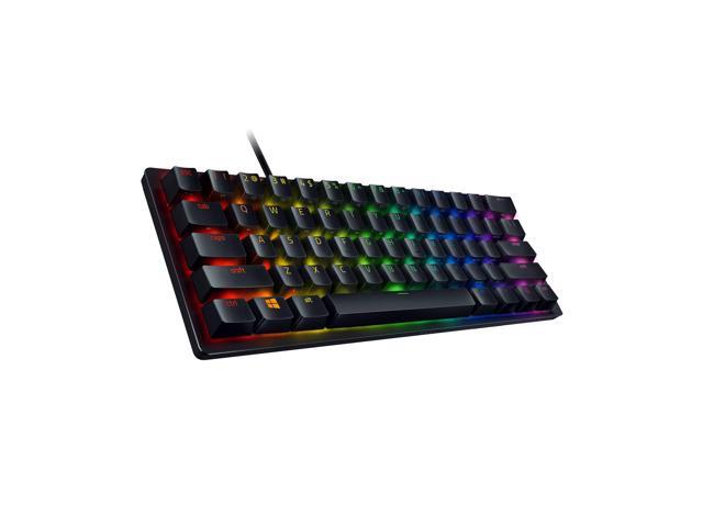 Razer Huntsman Mini 60% Gaming Keyboard - Linear Optical Switches, Chroma RGB Lighting, PBT Keycaps, Onboard Memory - Black
