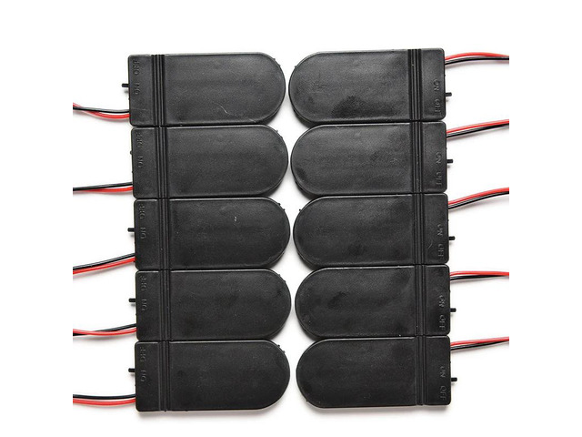 10pcs CR2032 Button Coin Cell Battery Socket Holder Case Cover With ON/OFF Switc