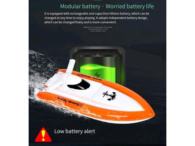 RC Boat 2.4G Remote Control Speed Boat Children's Toy Boat Model Speed Electric Water Small Speed Boat Toy Gift for Kids