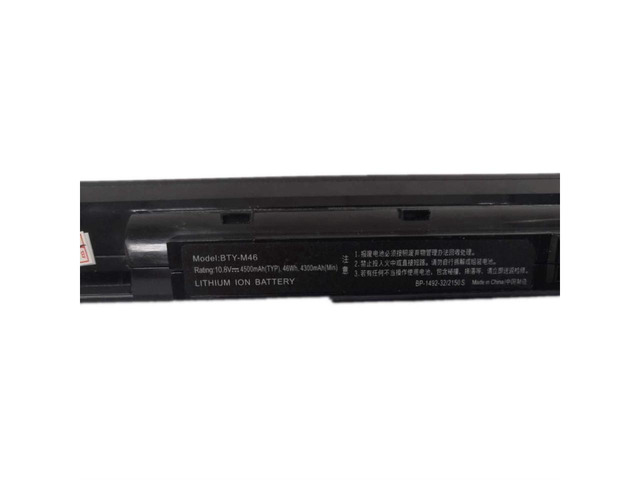 BTY-M46 Laptop Battery Replacement for MSI X460 X460DX Series Notebook Black 10.8V 46Wh 4500mAh