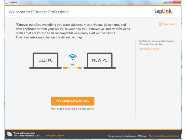 Laplink PCmover Ultimate 11 Moves your Applications, Files and Settings from an Old PC to a New PC Includes Optional Ethernet Cable 1 Use