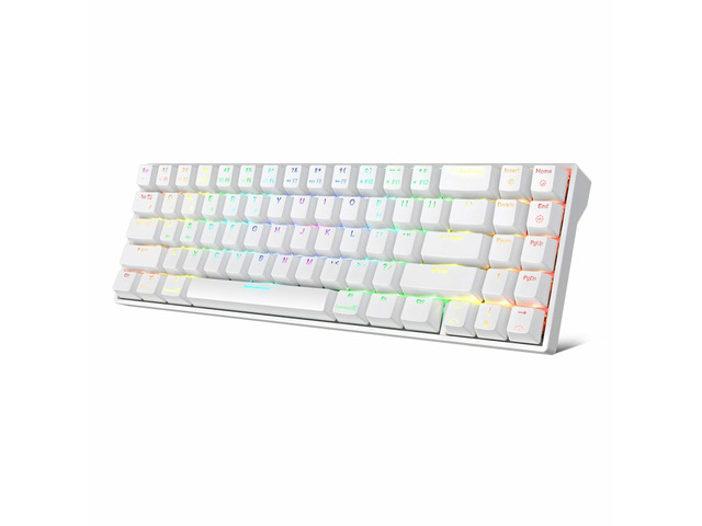 RK71 Mechanical Gaming Keyboard, 70% RGB Backlit 71 Keys Bluetooth 3.0 Wireless USB Dual Mode Mini Portable Keyboard for iOS Android Windows and Mac