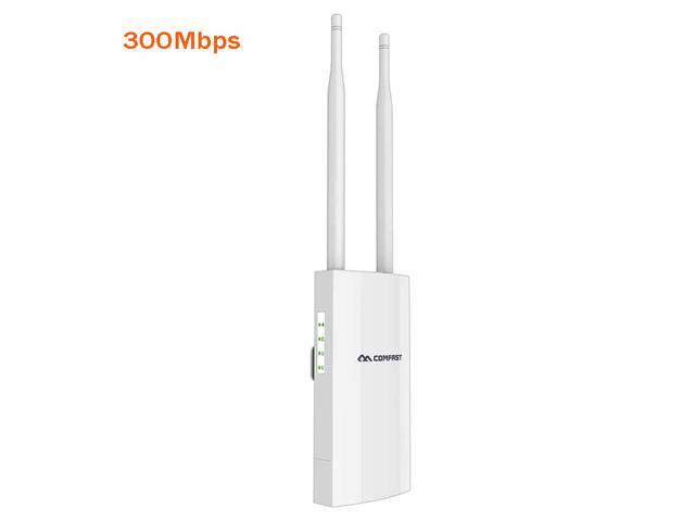 300 Mbps 802.11AC Dual-Band Outdoor Wireless AP Router 2.4GHz WIFI Repeater Router Bridge Wireless WiFi Access Points AP for Outdoor WiFi Coverage