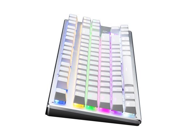 87-key Mechanical Gaming Keyboard Wired, Wireless, Bluetooth Rechargeable Keyboard for Tablet, Phone, Computer