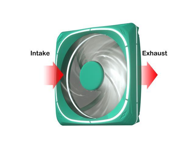 Vetroo DF120 120mm Case Fan White LED Lighting PC Cooling Fan Green Fan Frame for Radiator / CPU Cooler / Computer Case