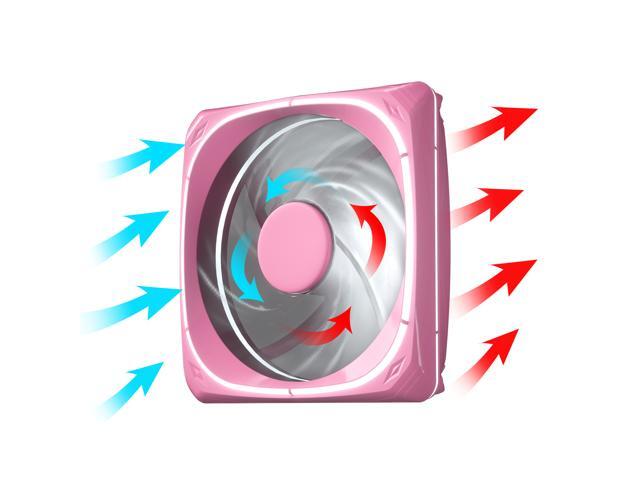 Vetroo DF120 120mm Case Fan White LED Lighting PC Cooling Fan Green Fan Frame for Radiator / CPU Cooler / Computer Case