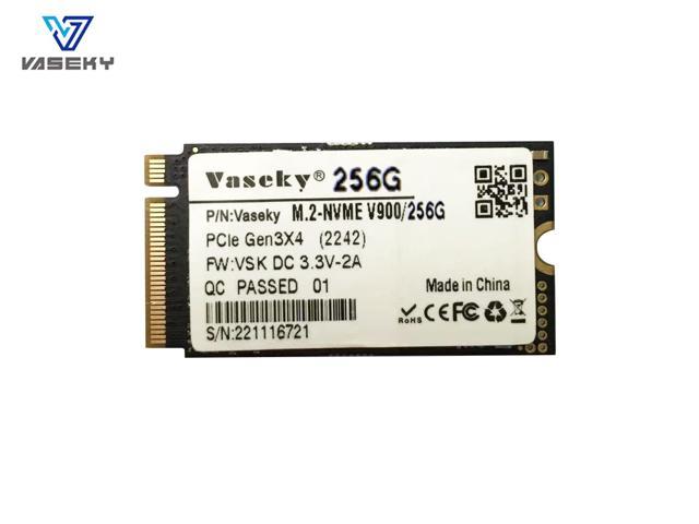 Vaseky M.2 SSD 2242 NVMe PCIe M.2 2242 Gen 3.0X4 SSD 256GB Internal Solid State Drive Computer Disk Data Storage DRAM-Less Low Power Internal High.