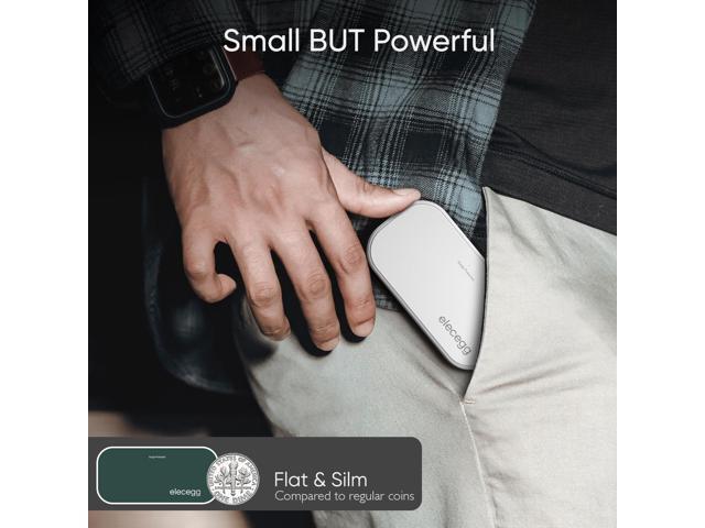 Slim Flat USB Wall Charger, elecegg Ultra Thin 3 Port Wall Adapter with Smart IC, Low Profile Block Power Cube for iPhone, iPad, iPod, Android,...